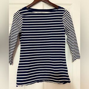 3/4 length sleeves stripped shirt